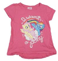 Tmavoružové tričko s My Little Pony