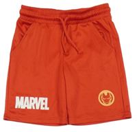 Červené sportovní kraťasy s Iron Manem Marvel