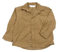 Hnědá manšestrová košile H&M