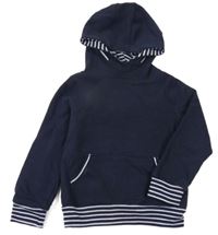 Tmavomodrá mikina s kapucňou