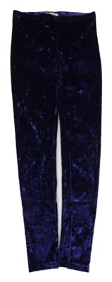 Safírové sametové legíny H&M