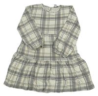 Sivo-bielo-béžové kockované šaty Primark