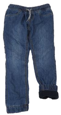 Tmavomodré zateplené jogger cuff rifle C&A