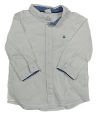 Bílá košile s výšivkou H&M