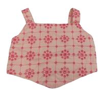 Svetloružový madeirový crop top Primark
