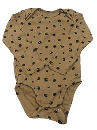 Hnědo-černé vzorované body H&M