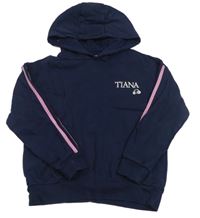 Tmavomodrá mikina s nápisom a kapucňou George