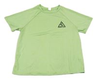 Zelené melírované športové tričko Shein