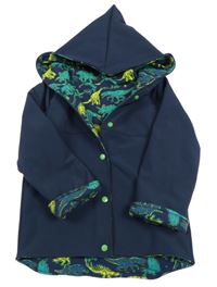 Tmavomodrá sofhshellová bunda s kapucí