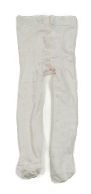 Pudrové vzorované silonky 