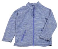 Fialová melírovaná fleecová prepínaci mikina Mountain Warehouse