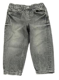 Sivé melírované loose fit rifle H&M