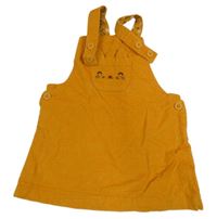 Okrové na traké menšestrové šaty s mačkou C&A