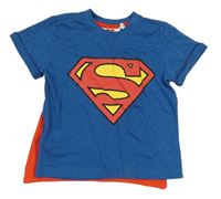 Tmavomodré tričko s pláštěm - Superman 