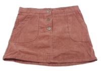 Ružová menšestrová sukňa Denim Co.