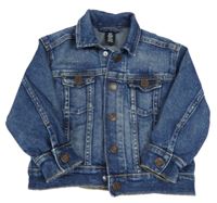 Tmavomodrá rifľová bunda H&M