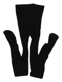 Černo-zlaté třpytivé punčocháče Zeeman 