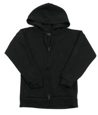 Čierna rebrovaná prepínaci mikina s kapucňou Primark