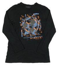 Čierne tričko s loptou Primark