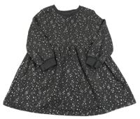 Antracitové teplákové šaty s hviezdami F&F