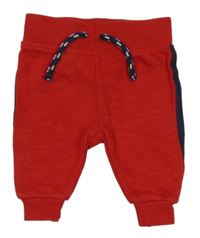 Červeno-tmavomodré tepláky Primark