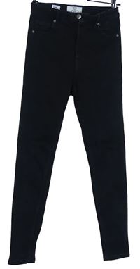 Dámské černé skinny rifle Bershka 