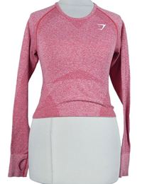 Dámské červené sportovní funkční crop triko Gymshark 