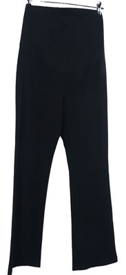 Dámske čierne tehotenské é zvonové nohavice H&M