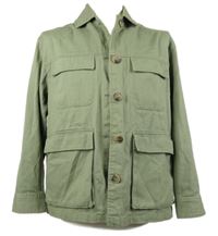 Dámska khaki rifľová košeľová bunda Primark