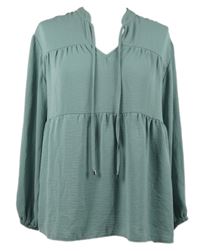 Dámská světlemodrá peplum halenka Nutmeg 