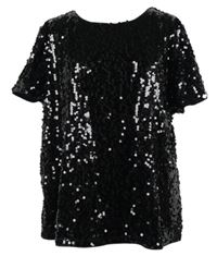 Dámská černá flitrová halenka Capsule 