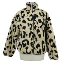 Dámská béžovo-černá vzorovaná huňatá bunda New Look