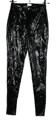 Dámské černé latexové tregíny Asos 