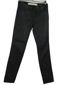 Dámské černé potažené skinny kalhoty Next 