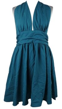 Dámské petrolejové šaty 