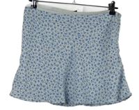 Dámska bielo-modrá kvietkovana sukňa H&M