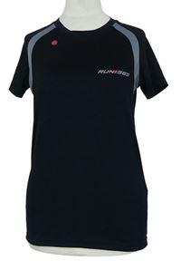 Dámske čierne bežecké funkčné tričko RUN365