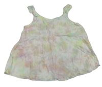 Farebný mušelínový crop top Matalan