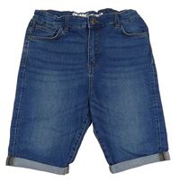 Modré riflové skinny kraťasy Matalan
