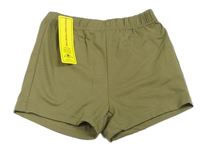 Khaki ľahké kraťasy Shein