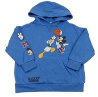 Modrá mikina s Mickey Mousem a kapucí Disney