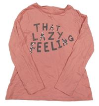 Růžové triko s nápisem George