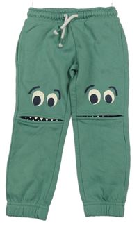 Zelené tepláky s příšerkami C&A