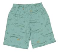 Světlemodré teplákové kraťasy s krokodýly Lily & Dan
