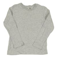 Světlešedé melírované žebrované triko F&F