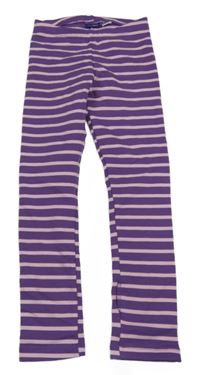 Filalovo-ružové pruhované legíny Lupilu