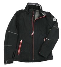 Černá softshellová vzorovaná sportovní bunda Killtec