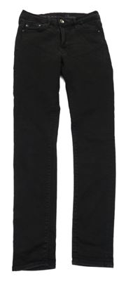 Čierne skinny rifle Denim