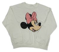 Biela mikina s Minnie H&M
