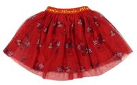 Červená tylová sukňa s Minnie Disney